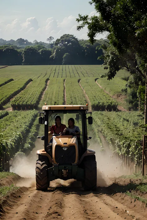 Create 5 real images of agribusiness in Brazil