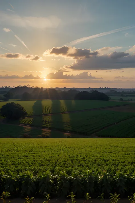 Create 5 real images of agribusiness in Brazil