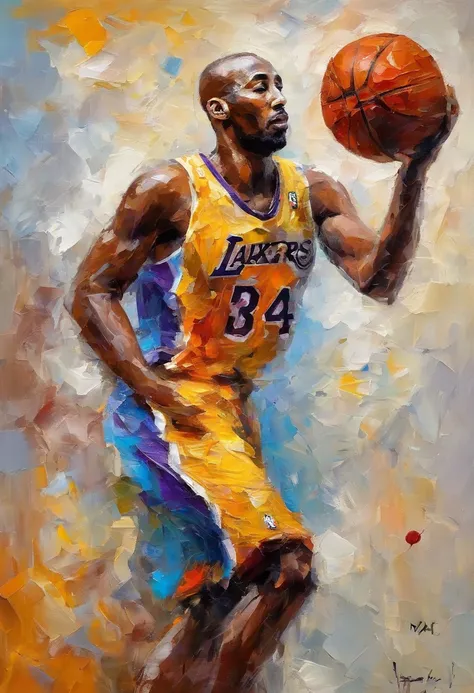 I want to go through my hobby, basketball, which I love，My favorite basketball star - Kobe，There are three letters HGP in the picture，Add some musical elements