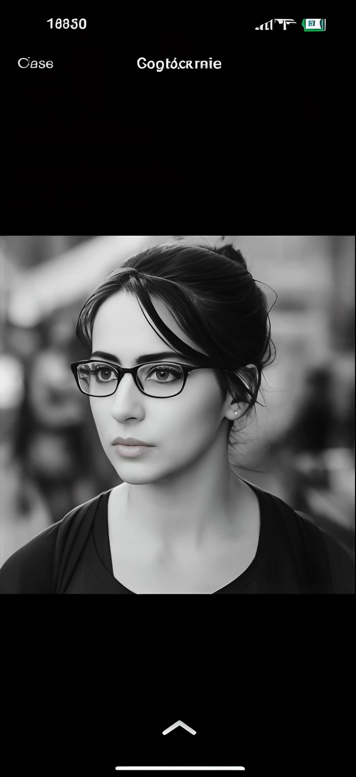 a close up of a woman with glasses on a cell phone, nika maisuradze, sara ali, candid portrait, serious focussed look, looking serious, candid portrait photo, candid photo, mina petrovic, & her expression is solemn, yael shelbia, handsome girl, girl with g...