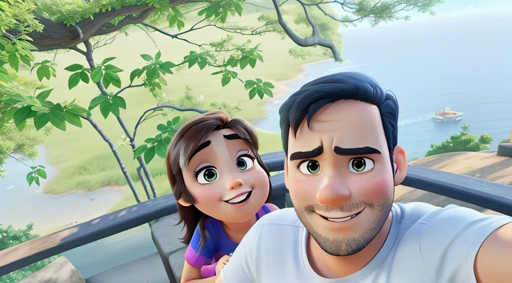 Estilo Pixar, alta qualidade, olhos bem definidos