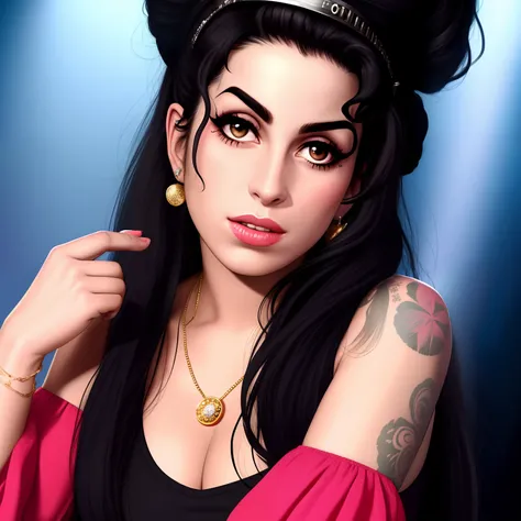 Amy Winehouse fights against Björk Guðmundsdóttir