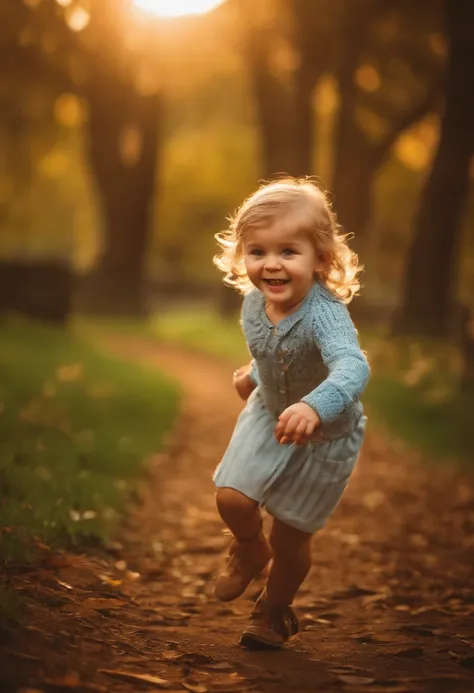 A child full of joy ,com um filhote de yorkshire brincando no parque