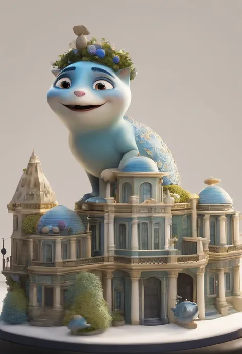 A Dream Architect Inspired by Pixar Animation, de perto. The character takes center stage with captivating facial expressions, oferecendo um toque de irrealidade