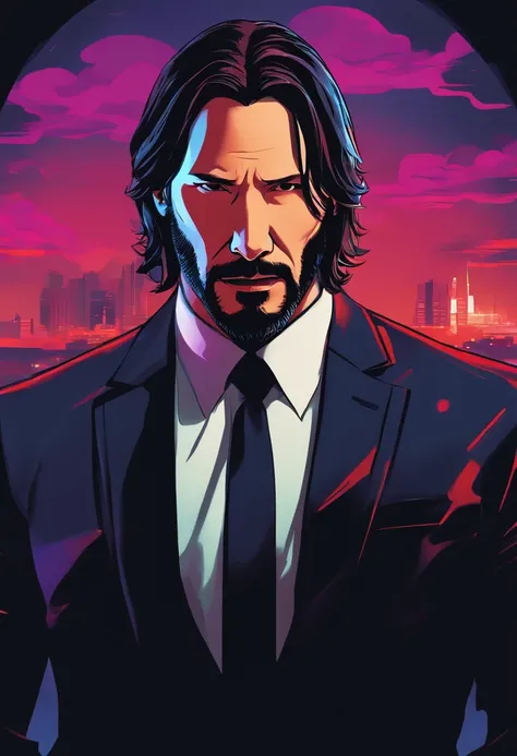 Estilo anime John Wick