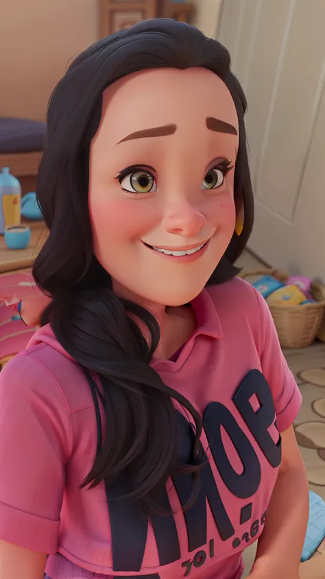 Uma mulher estilo Disney pixar, alta qualidade, melhor qualidade