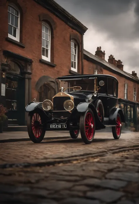 Ultra realista estilo de publicidade peaky blinders personagem do carro