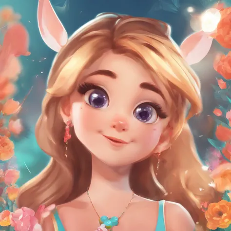 Theres one with a ponytail，Menina com cabelo laranja, lovely digital painting, adorable digital art, arte digital detalhada bonito, pintura realista da menina bonito, personagem bonito dos desenhos animados, kawaii retrato realista, desenho animado bonito,...