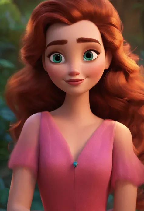 A Dream Girl Inspired by Pixar Animation, de perto. The character takes center stage with captivating facial expressions, oferecendo um toque de irrealidade