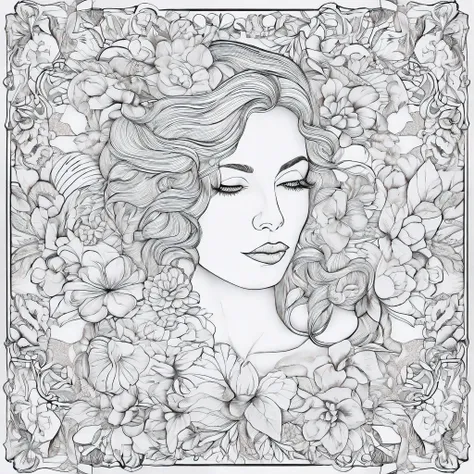 adult coloring book page for anxiety