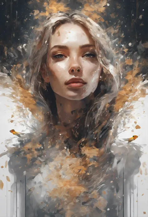 Perfect centralization, Black goldfish miracle, joy, Standing position, abstract beauty, centered, looking at the camera, facing camera, Approaching perfection, dynamic, high-detail, smooth, crisp focus, 10, high-res, illustration, Art by Carne Griffiths a...