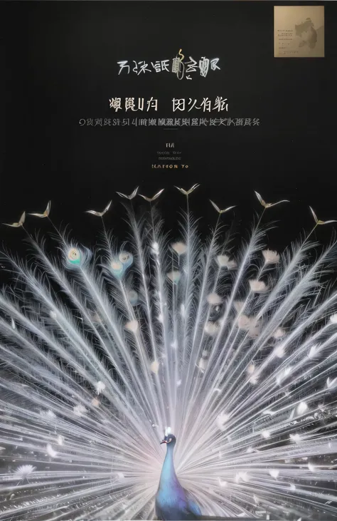 Close-up of peacock feathers unfolding,k hd，4K,Lots of detail， feng shu, author：Ke Jiusi, feng zhu |, author：Cheng Jiasui, Hiroshi Sugimoto, exhibition catalog, su fu, style of hiroshi sugimoto, style of feng zhu, exhibition catalog, author：Pan Tianshou, a...