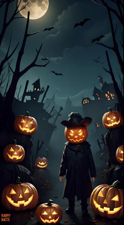 scary halloween background