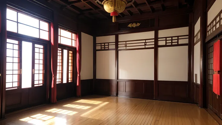 Interior of the Imperial Palace of China，ancient wind