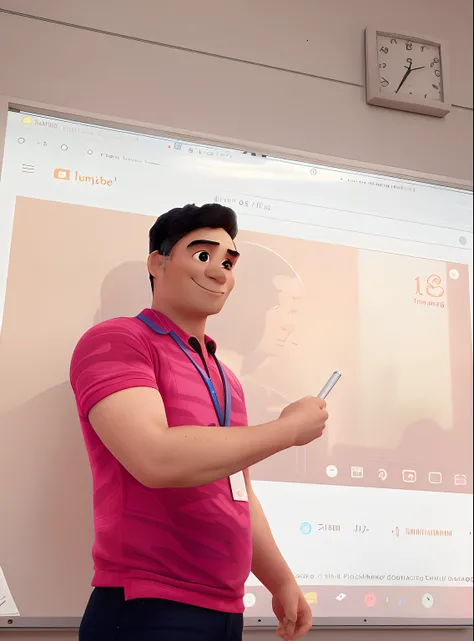 A Disney Pixar teacher half Brazilian half Japanese that loves his students and works at SESI school