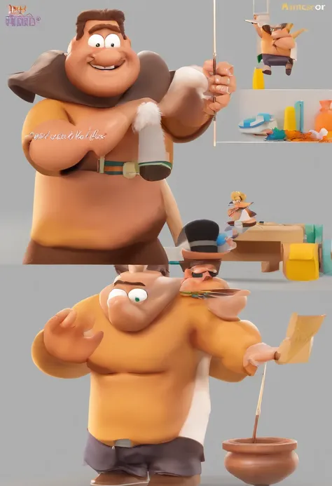 criar uma imagem estilo pixar, sou branco, sexo masculino, pouco acima do peso, I wear glasses, tenho formato do rosto oval, sobrancelhas finas, cabelo bem baixinho de cor castanha e penteado de lado, olhos pequenos da cor castanho escuro, boca pequena, la...