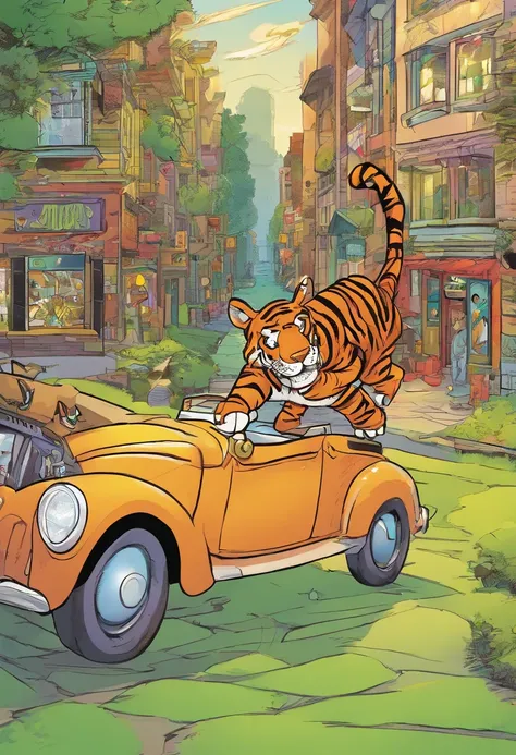 Tigger, walking