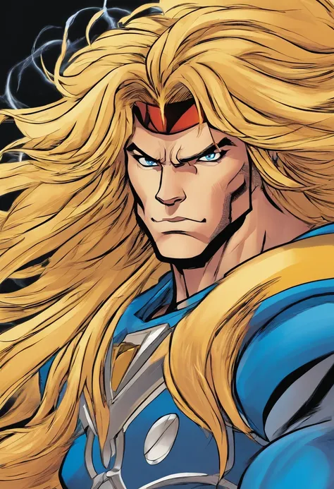 Detroit Lions long blonde hair number 84 as Lion-O from the Thundercats