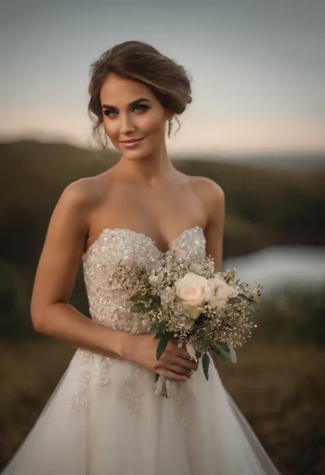 dramatic composition, vestidos estilo corte, real, gorgeous, babados em cascata, Babados, Arcos, lustres de cristal, Penteados cacheados romanos, Ponet, rabos de cavalo duplos como brocas, look at the camera, franja, maximalismo, fundo palaciano, retrato d...