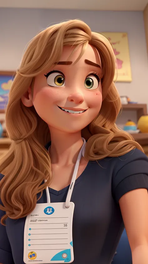 Uma mulher estilo Disney pixar, alta qualidade, melhor qualidade