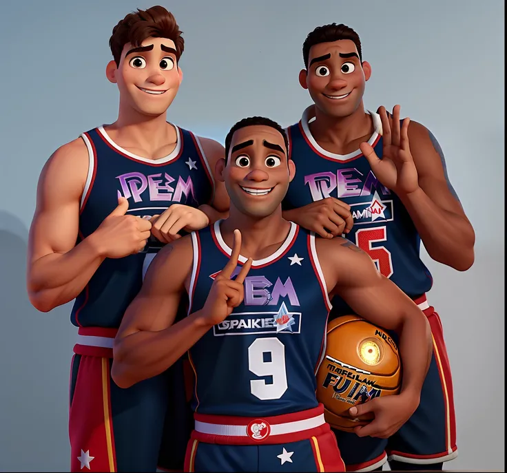 Dream team estilo disney pixar,
alta qualidade, melhor qualidade