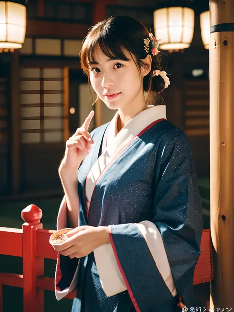 1girl,fullbody photo & standing,japanese,25old year,a little freckles,working at Traditional temple in japan,NEO Traditional clothes,wide angle lens,Proper body proportion,Super high-quality output images,hight resolution,Intricate details,Hair fluttering ...