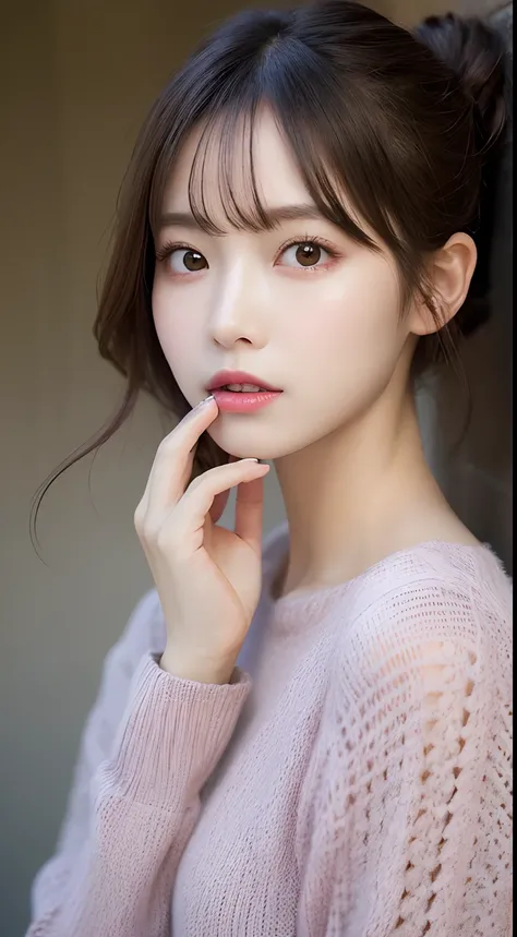 finely detail, hight resolution, hightquality、Perfect dynamic composition, Beautiful detailed eyes, Medium Hair, small tits、Natural Color Lip,Kamimei、Shibuya、20 years girl、1 persons、Transparent skin、Glowing hair、masutepiece, Best Quality, Illustration, Ult...