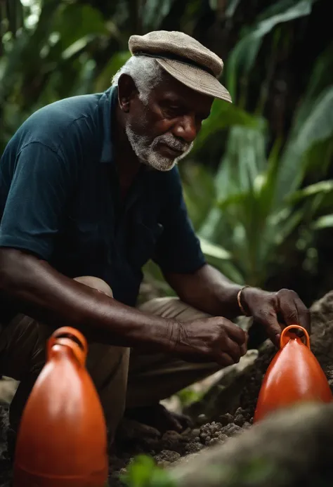 Mark orkas is a old man who makes grave buoys maker in the Caribbean reef