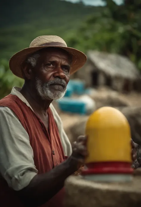 Mark orkas is a old man who makes grave buoys maker in the Caribbean reef