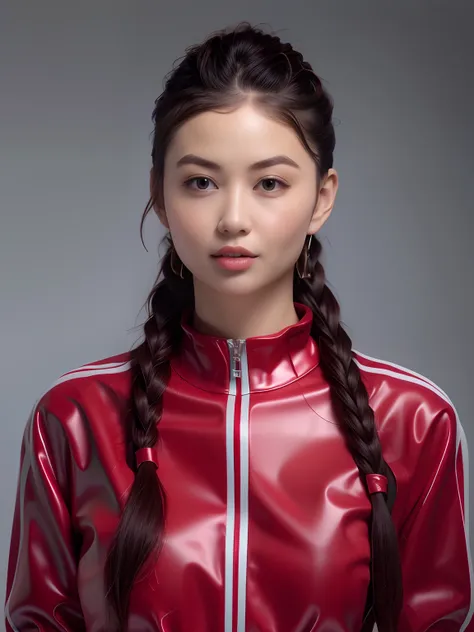 pvc red tracksuit