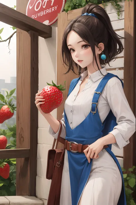 Dragon Quest Wizard Young Girl Small Tits Strawberry Magic Strawberry Walking Stick