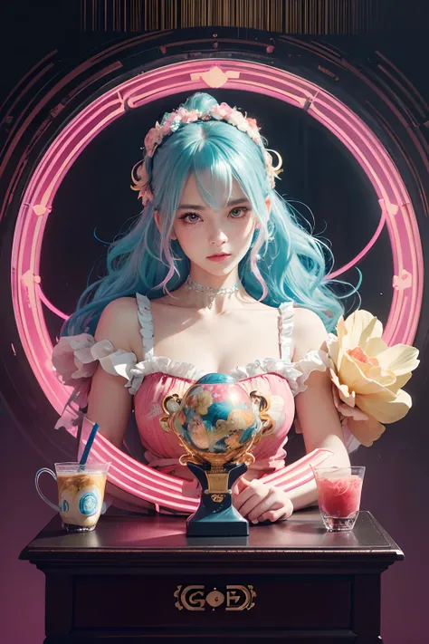 anime_artwork, rococo, grand_photograph, polaroid, annoyed_girl, neon_glowing_hair, canon_5d_mark_4, neon_light, kodak_ektar, flamboyant, pastel_colors, curved_lines, elaborate_detail, rococo, art by j.c. leyendecker