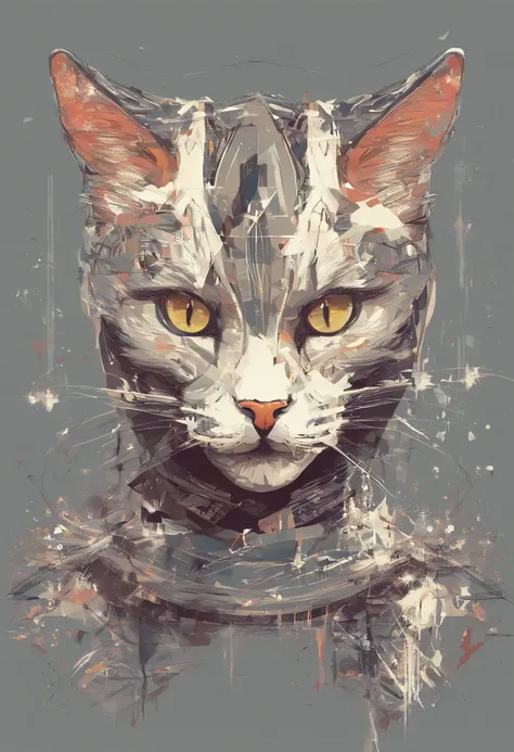 Cat in vector style