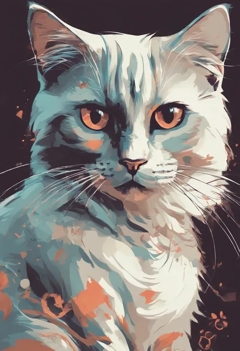 Cat in vector style