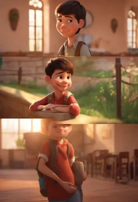 The prompt for generating a high-quality image in Stable Diffusion format is as follows:

A boy with detailed features and expressive eyes, a mischievous smile, and a friendly demeanor, in the style of Pixar animation. He is the protagonist of a YouTube vi...