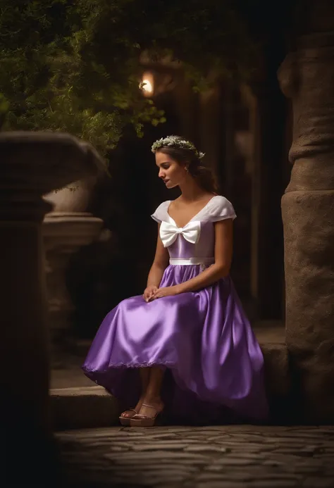 (best quality,4k,8k,Altas,master part:1.2),ultra-detalhado,(Realistic,fotorrealista,photo-realistic:1.37),Lit

A lady in purple dress holding a girl in white dress with white bow tie on her head, ao fundo uma imagem de Nossa senhora aparecida, good ilumina...