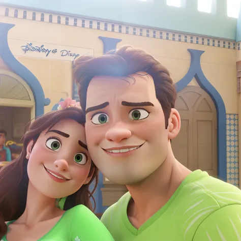 romantic couple, igual aos filmes Disney Pixar