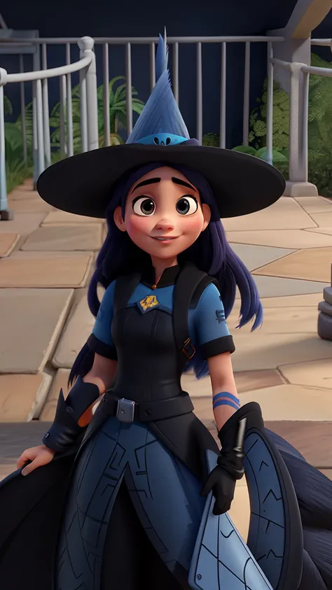 Uma mulher bruxa estilo Disney Pixar, alta qualidade, melhor qualidade