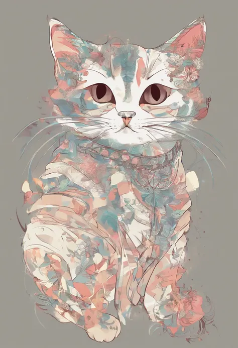 Cat in vector style