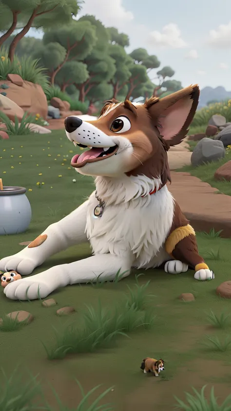 cachorro border Collie disney pixar, alta qualidade, melhor qualidade