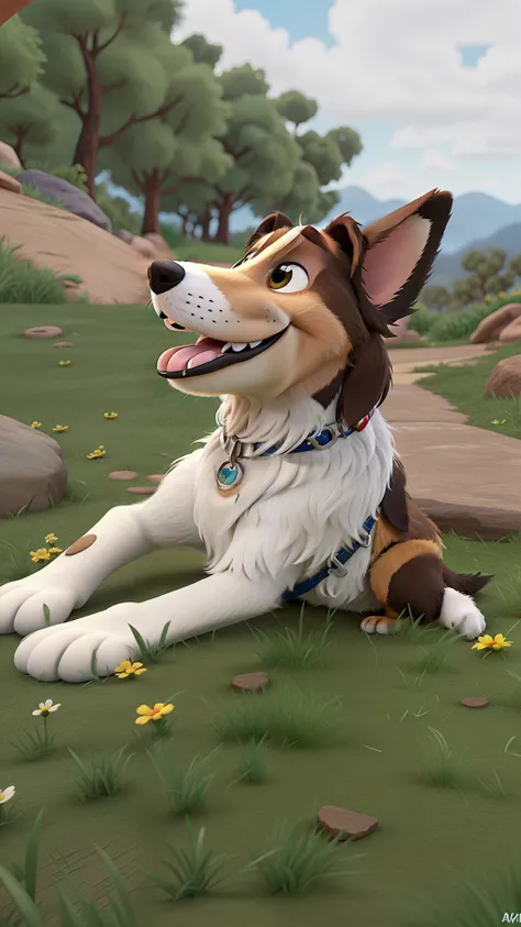 cachorro border Collie disney pixar, alta qualidade, melhor qualidade