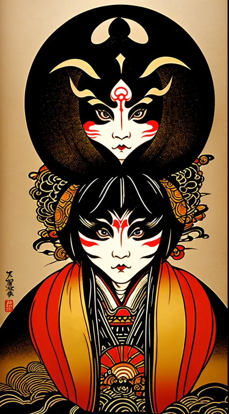 Daruma Kabuki Character