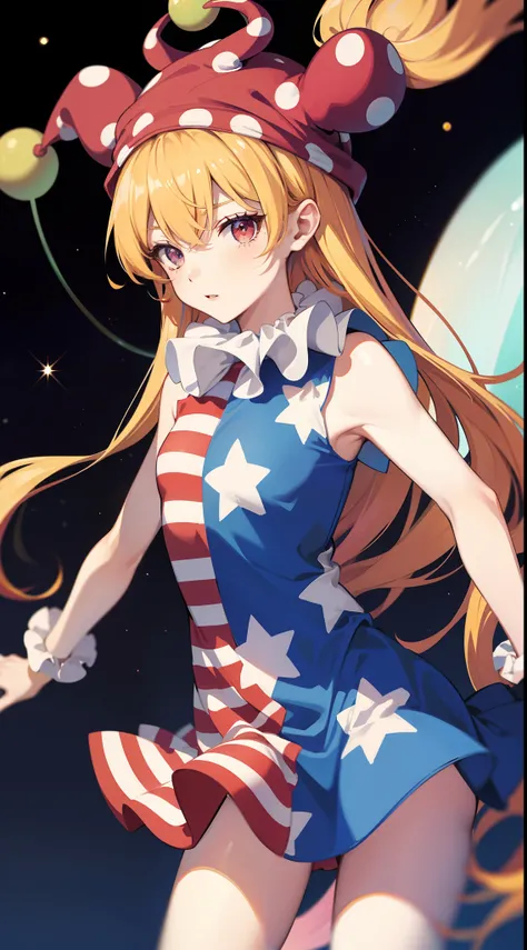 clownpiece，In outer space, Fairy WingsWith the American flag