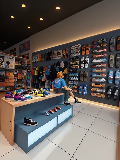 pixar, skateshop, Sneaker Shelves