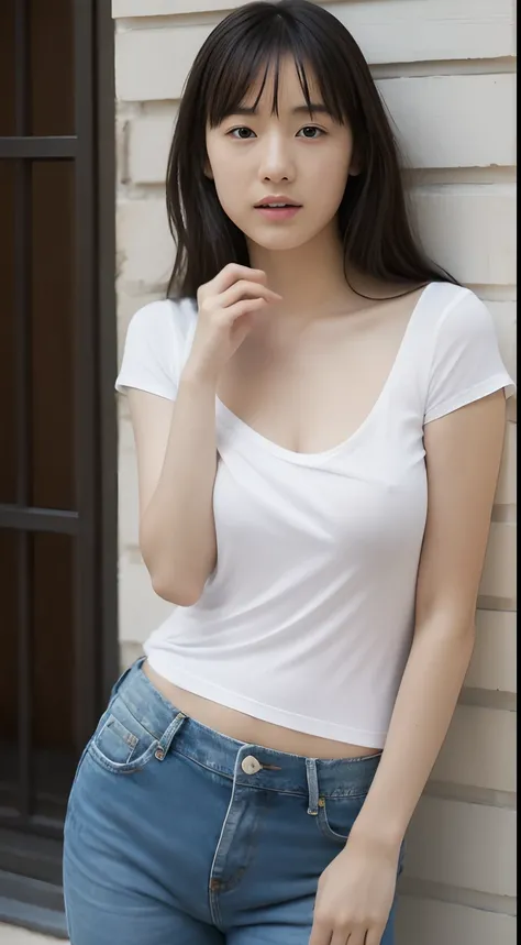 SeaArt Bot Upscaling Default 2023/09/29 12:38:39 (realisitic、Photorealsitic:1.3)、(Cute 15 year old delicate beautiful girl:1.4)、（fullnude:1.5)、（Show me your breasts:1.8）、(Beautiful nipple:1.3 )、de pele branca、Slim West、（Hard sex:1.4）、（small tits）、denim、jea...