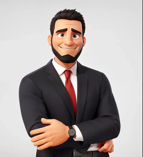 You can improve the thinner black beard, Haz que los zapatos Redley blancos parezcan de cuerpo completo. Man Standing Black Background On Speaker Type Stage With Microphone In One Hand And Book In The Other In Best Quality Disney Pixar Style, Mayor calidad...