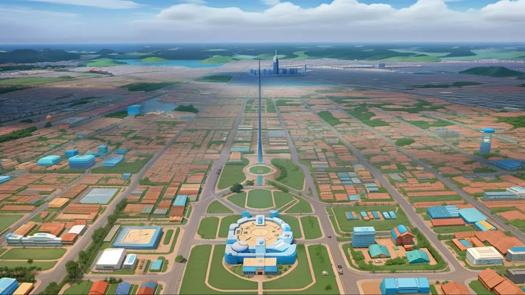 Uma cidade estilo pixar