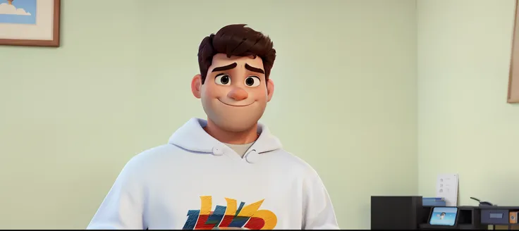 Um homem estilo disney pixar, alta qualidade, melhor qualidade