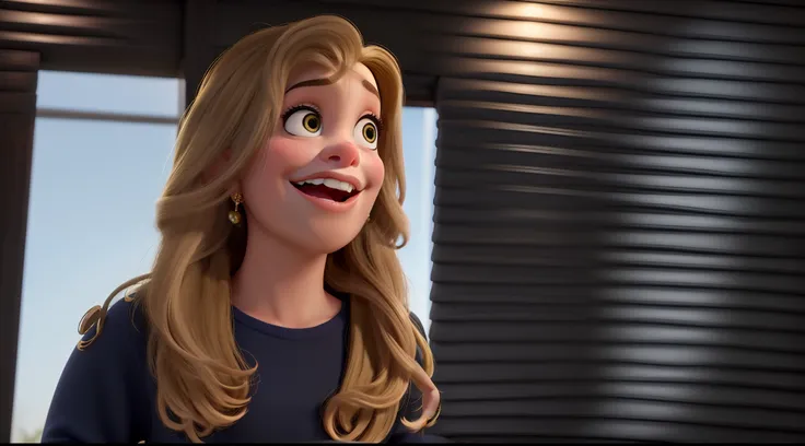 Uma mulher estilo disney pixar, alta qualidade, melhor qualidade