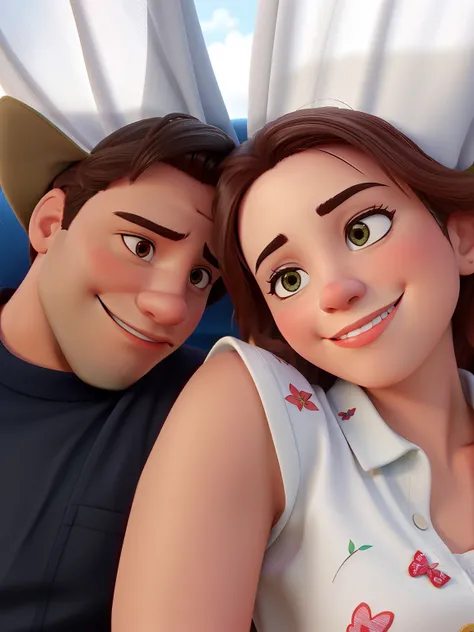 Casal feliz igual filme da Disney amor